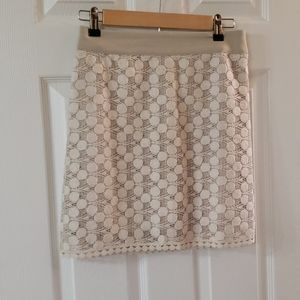 Crochet overlay mini skirt